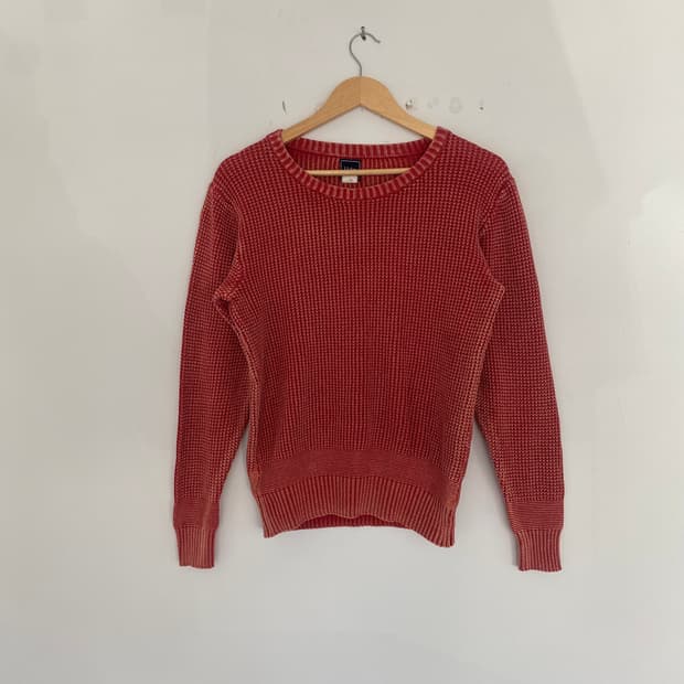 워시드 와플 니트