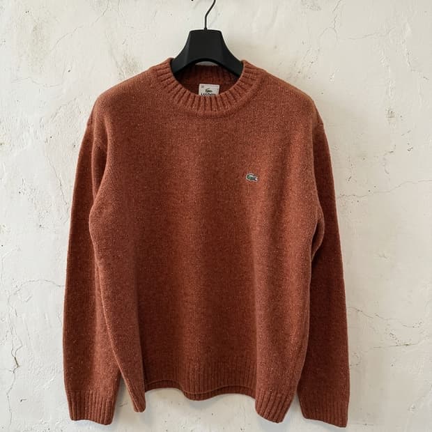 라코스테 브라운 울 니트 100