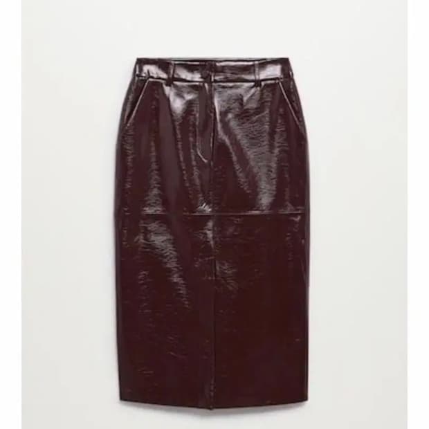 망고 페이던트 스커트 