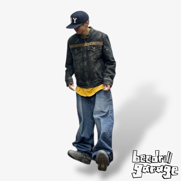 에드윈 웨스턴 스터드 누빔 데님자켓