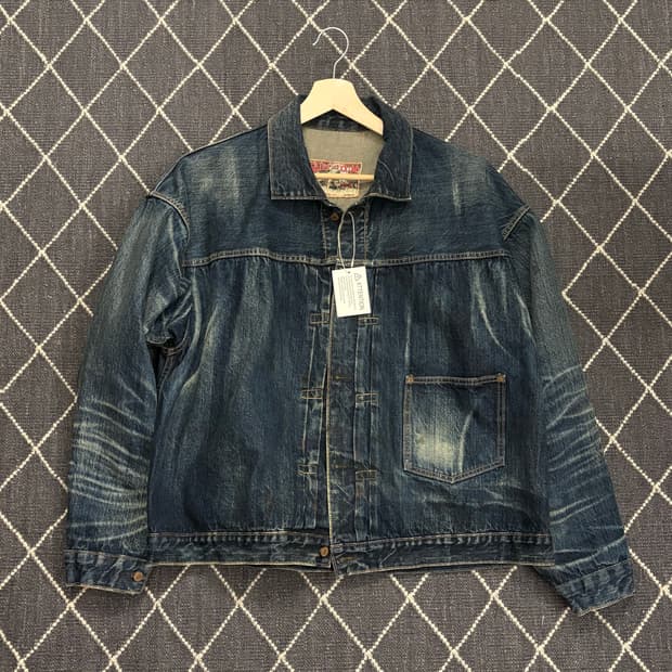 세인트미카엘 버버진 데님자켓