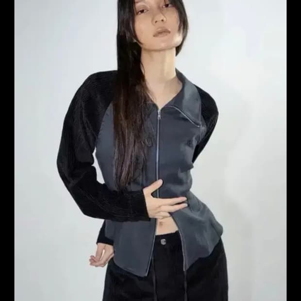 김미더영 코듀로이 믹스셔츠