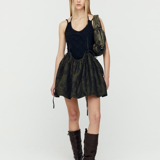 앤더슨벨 카모플라쥬 패러슈트 벌룬 드레스 andersson bell