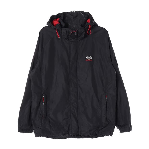 디키즈 블랙 레드 라이닝 바람막이 L