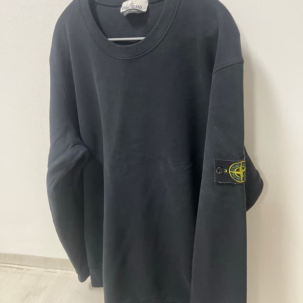 스톤아일랜드 블랙 맨투맨 xxl 20fw