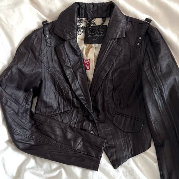 게스 링클 볼레로 자켓