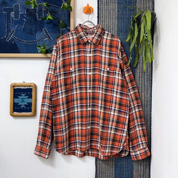 BACK NUMBER   Flannel Work Shirt