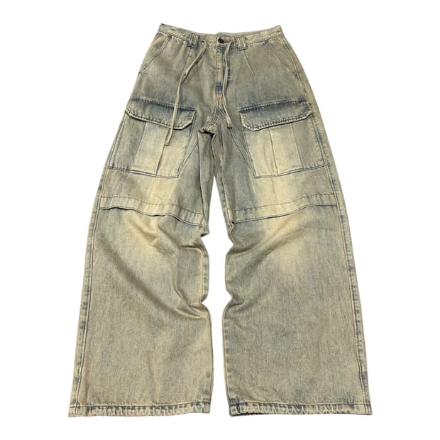 ✨ (바배) 노이어 카고 와이드 데님 팬츠 