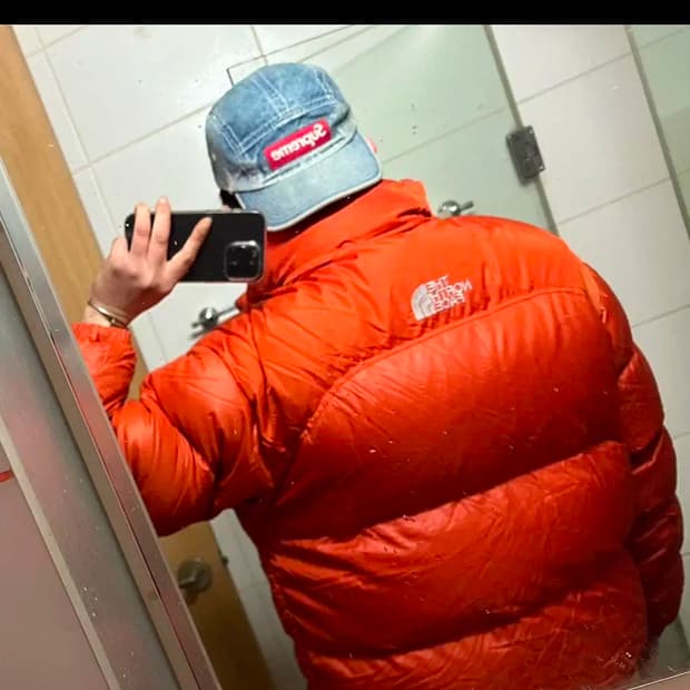 노스페이스 눕시 센터로고 L