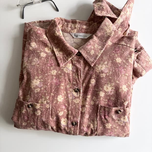 flower patterned shirt