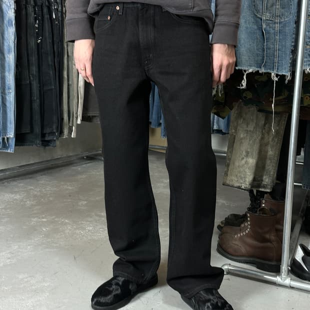 90's 빈티지 리바이스 517 블랙 플레어진 신품급 컨디션