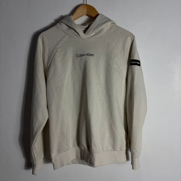 캘빈클라인 아이보리 후드티(M)