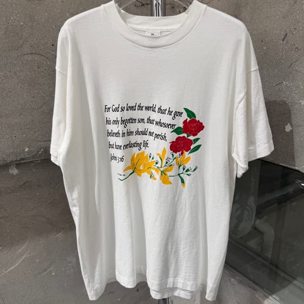 프룻오브더룸 싱글 스티치 티셔츠