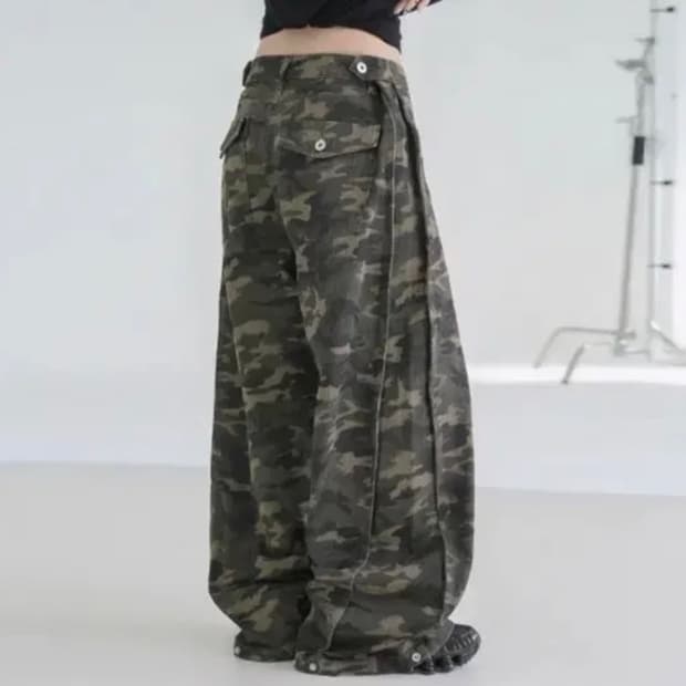 베런 카모 비조 와이드 팬츠