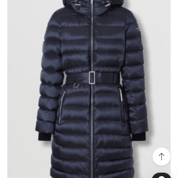 버버리 라임하우스 퀼팅 네이비 다운 롱패딩(XL/66~77)