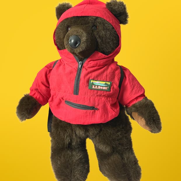 LL Bean 곰돌이인형 _레드