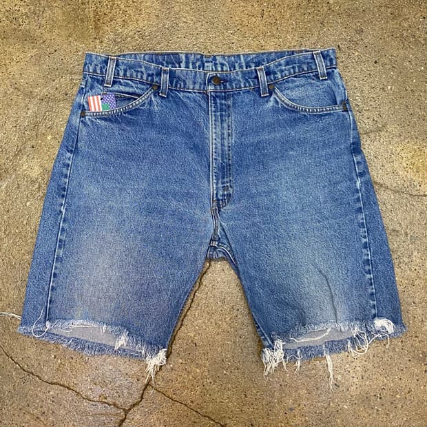 90s made in usa 리바이스 오렌지탭 데님 반바지