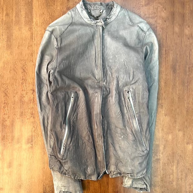 Sisii 싱글 지퍼 라이더 가죽 자켓