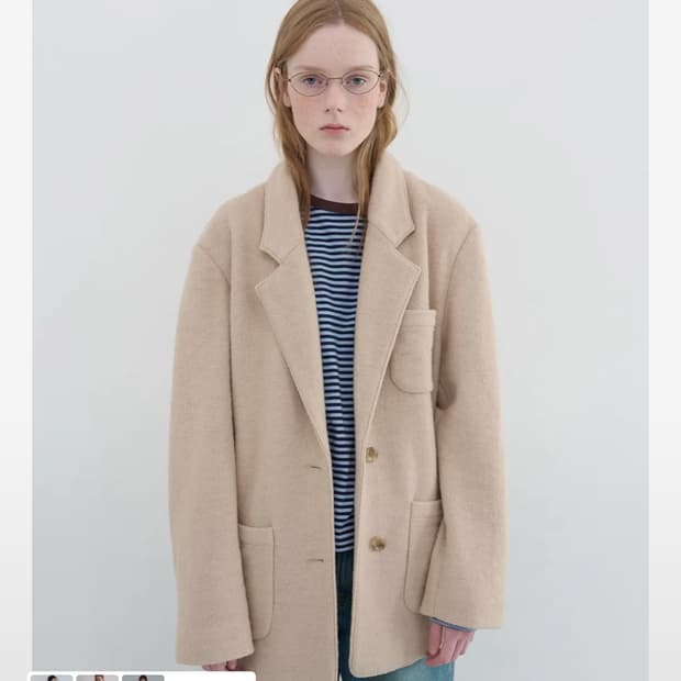 엔조블루스 테디 오버핏 블레이저 