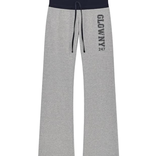 [L] 글로니 247 데이 스너그 플레어 팬츠 멜란지 그레이