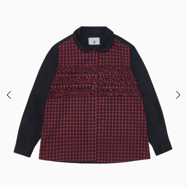 OHESHIO FRILL SHIRTS RED