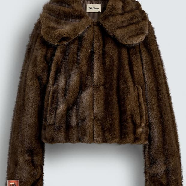 자라 디즈니 콜라보 퍼 자켓 harry lambert for zara