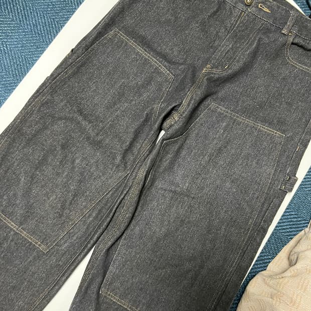 디키즈 더블니 카펜터 데님 블랙 32