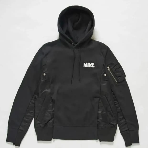 나이키x사카이 nrg후드 블랙 L
