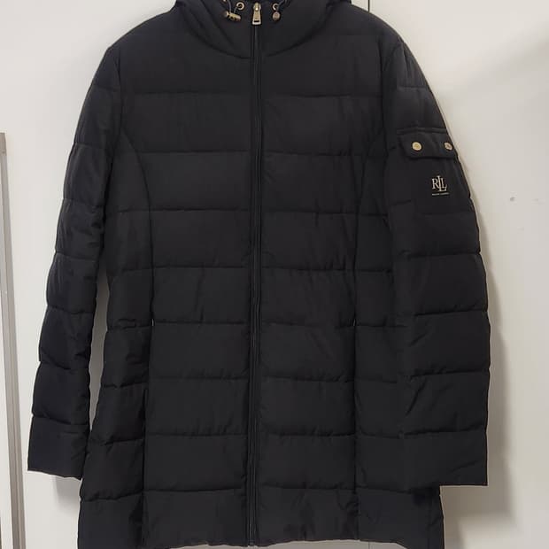 폴로 랄프로렌 여성 패커블 후드 다운 경량 패딩 점퍼 L