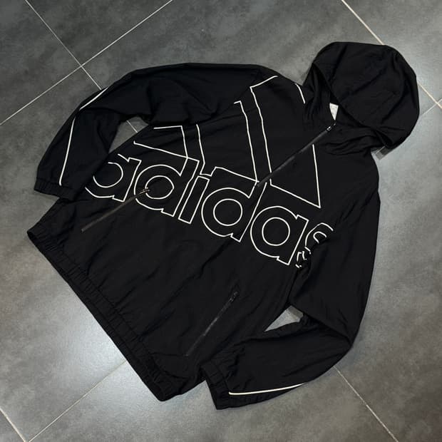 ADIDAS 빅로고 윈드브레이커