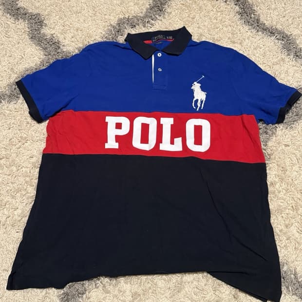 폴로 랄프로렌 빅포니 컬러블록 카라티