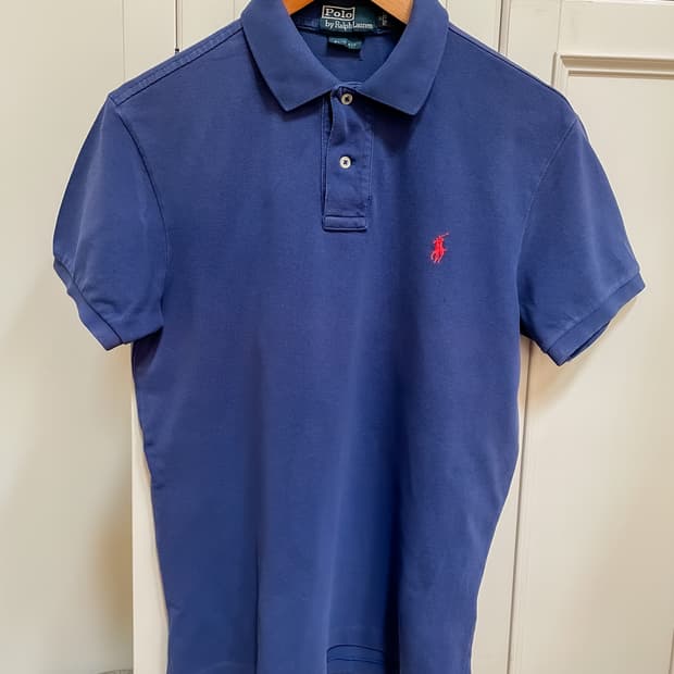 폴로 랄프로렌 블루 반팔 카라티