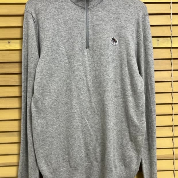 폴스미스 남성 반집업 코튼니트
