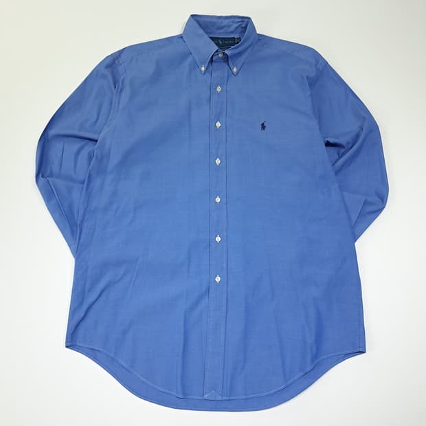 CL294 XL 폴로 90s 홍콩판 핀포인트코튼 블루 셔츠 남방