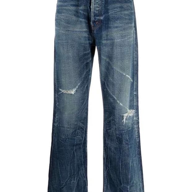 셀린느 21ss 1990 문라이트 워싱 셀비지 데님