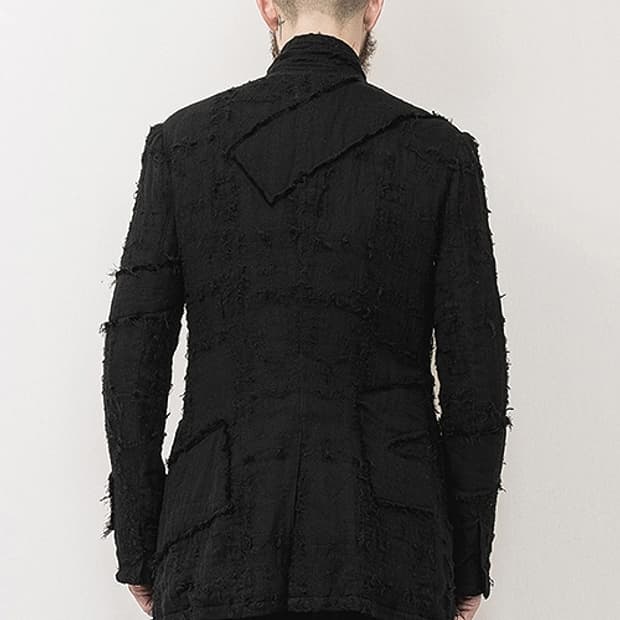 nude:masahiko maruyama 그런지 패치 블레이져 1사이즈