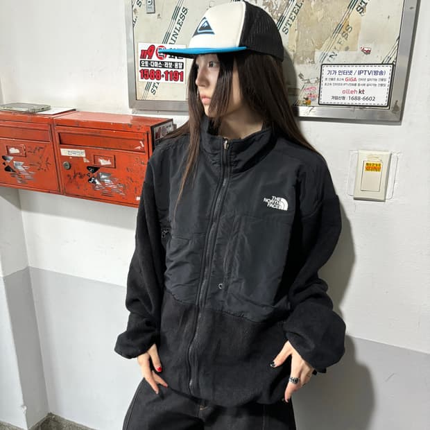 90s THENORTHFACE 블랙 고프코어 고어텍스 플리스 집업
