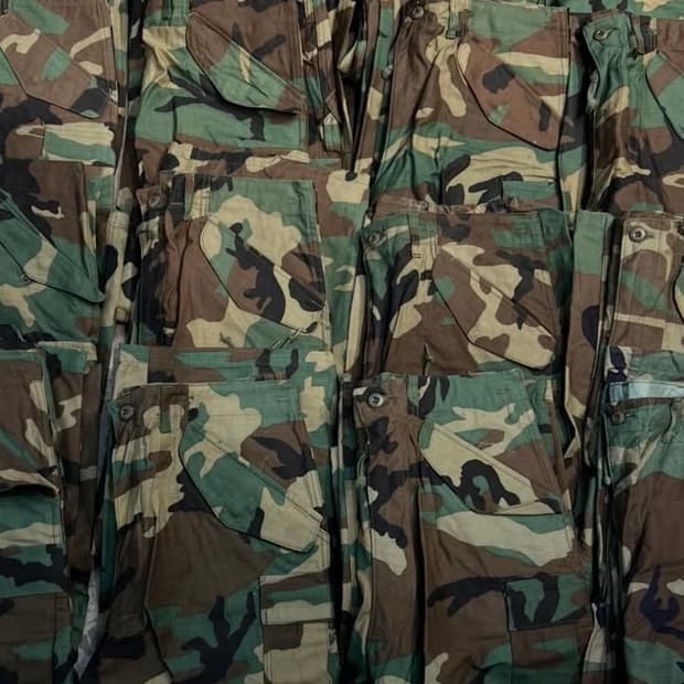 80s m65 woodland camo pants 데드스탁