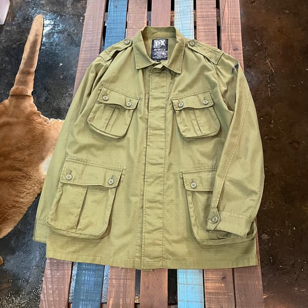 아비렉스 밀리터리 퍼티그 셔츠 자켓