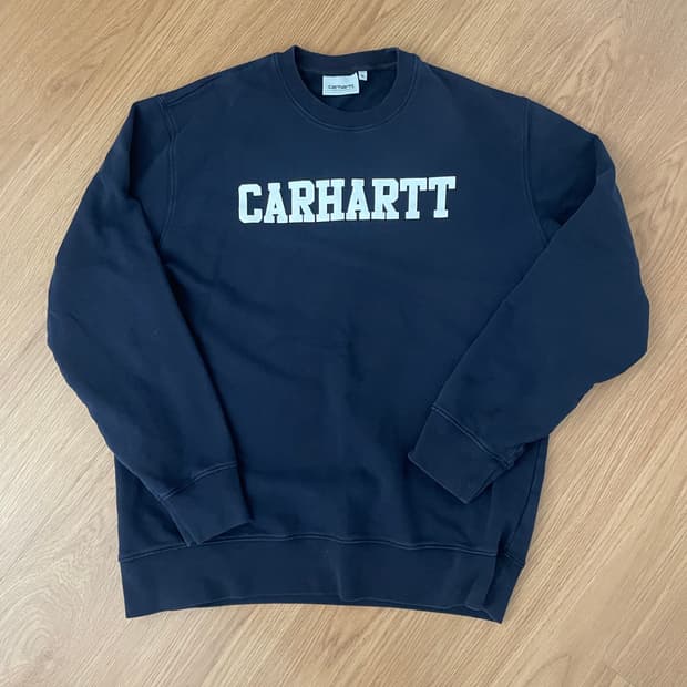 칼하트WIP 맨투맨 네이비 XL
