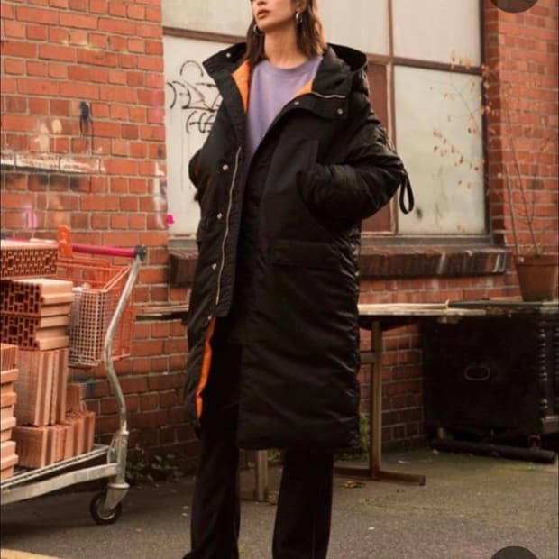 한정판 콜라보! 앤더슨벨 X Schott N.Y.C 유니섹스 다운 파카 