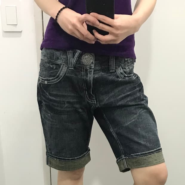 Oririn Jeans 펑크 y2k 데님 팬츠 반바지