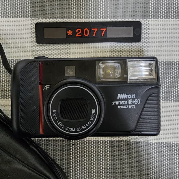 니콘 TW 줌 35-80mm 데이터백 필름카메라 파우치포함