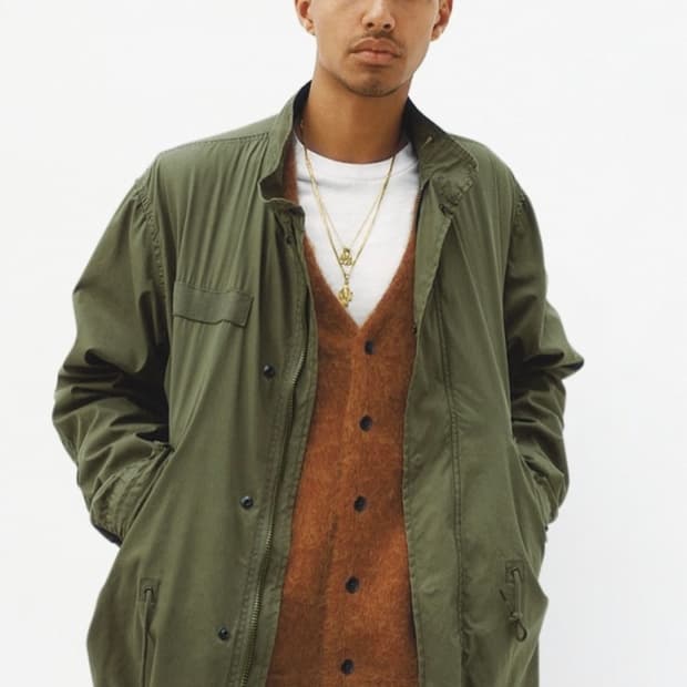 슈프림 키드모헤어 가디건 L 오렌지