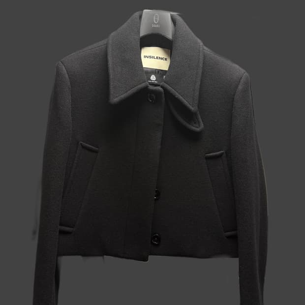 (새상품) 인사일런스 울 블랙 자켓 