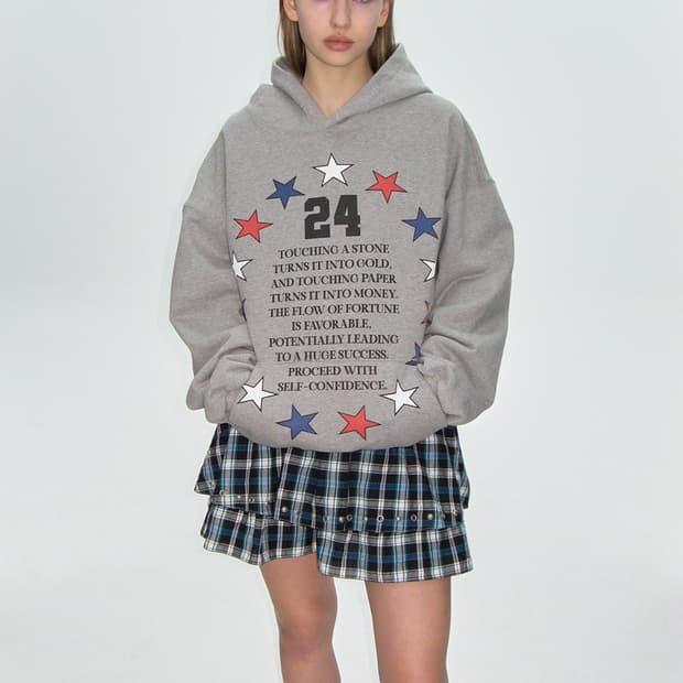 GOOD LUCK HOODIE, GRAY