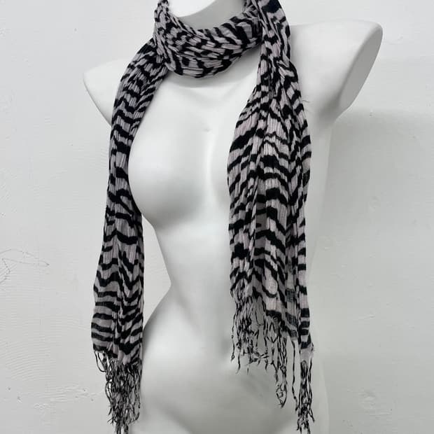 펑크 지브라 수술 머플러 