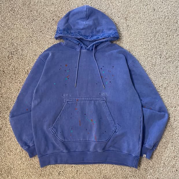 리오버 페인팅 후드티