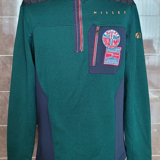 (남성100사이즈) 밀레 등산긴팔(기모)