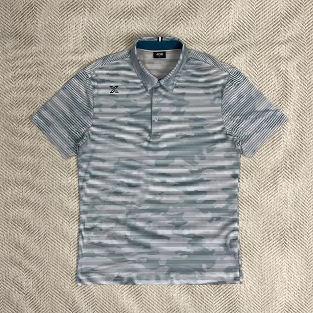 JDX 골프웨어 남성 100 민트색 카모플라쥬 카라티